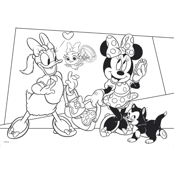 Puzzle e album da colorare Minnie Mouse 2 in 1, 108 pezzi, 50x35 cm - Lisciani immagine 3