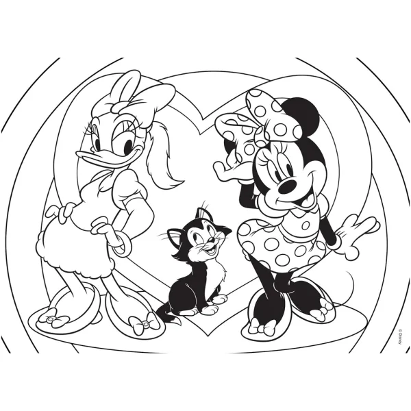 Puzzle e album da colorare Minnie Mouse 2 in 1, 24 pezzi, 50x35 cm - Lisciani immagine 3