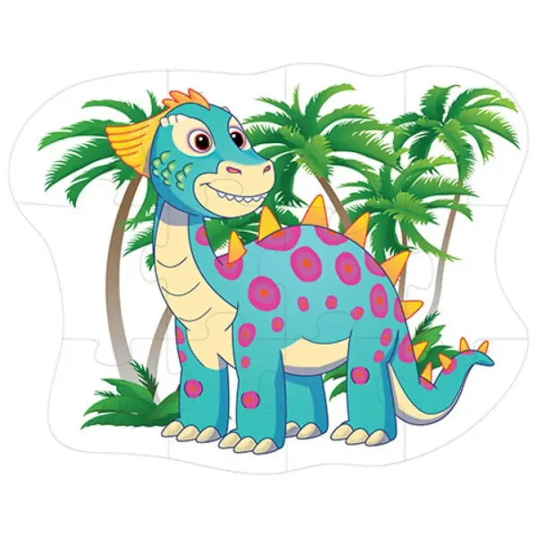 Puzzle gigante da pavimento con dinosauri da 12 pezzi immagine 2