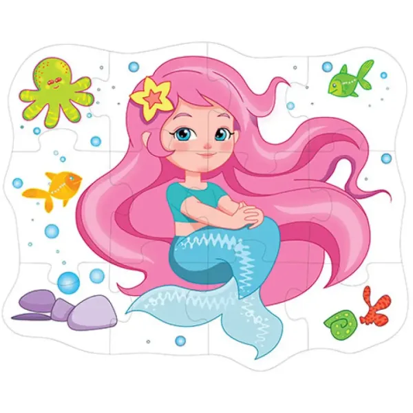 Puzzle gigante da pavimento con sirena, 12 pezzi immagine 2