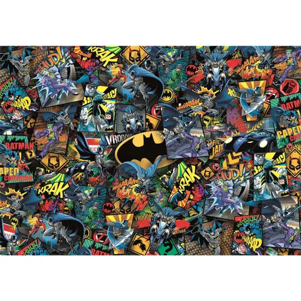 Puzzle impossibile da 1000 pezzi di Batman 70x50cm - Clementoni immagine 2
