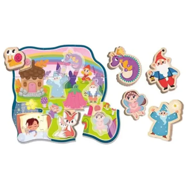 Puzzle in legno per bambini Montessori - Sogno immagine 2