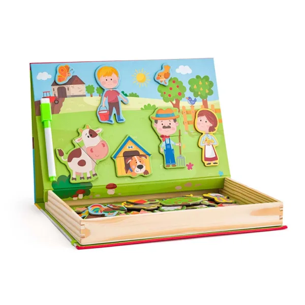 Puzzle magnetico in scatola - Fattoria - Woodyland immagine 2