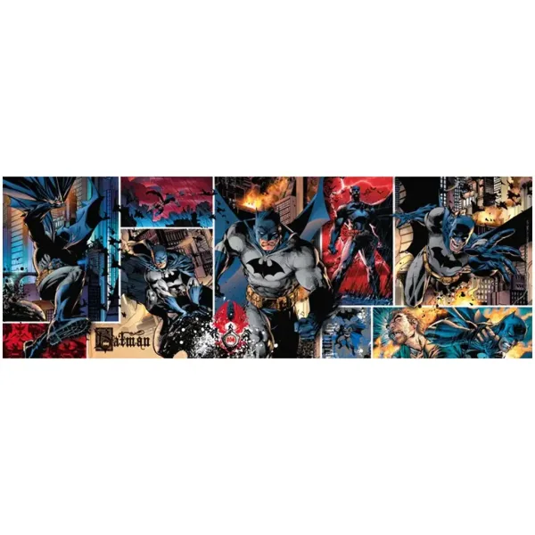 Puzzle panoramico da 1000 pezzi di Batman con poster - Clementoni immagine 2