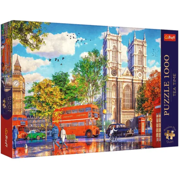 Puzzle premium da 1000 pezzi - Scorcio di strada londinese - Trefl immagine 1