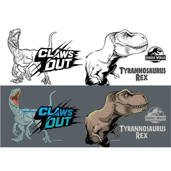 Quaderno a righe Must... Jurassic World con album da colorare, 40 fogli, disponibile in due versioni. immagine 4