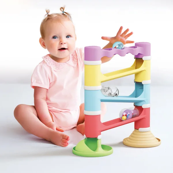 Quercetti: Migoga Tower Eco set da 17 pezzi pista per biglie immagine 4