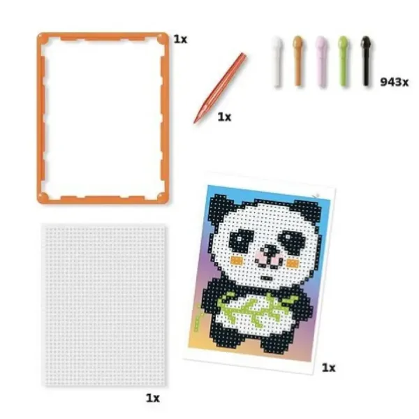 Quercetti: Pixel Art Panda chiodini immagine 3