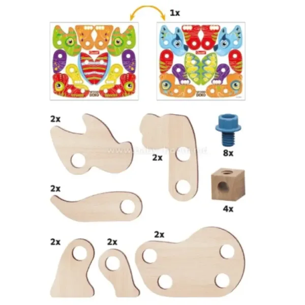 Quercetti: Play Bio dinosauro assemblabile 24 pezzi immagine 2