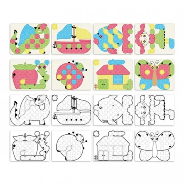 Quercetti: Play Eco Fantacolor junior set di pioli da 58 pezzi immagine 3
