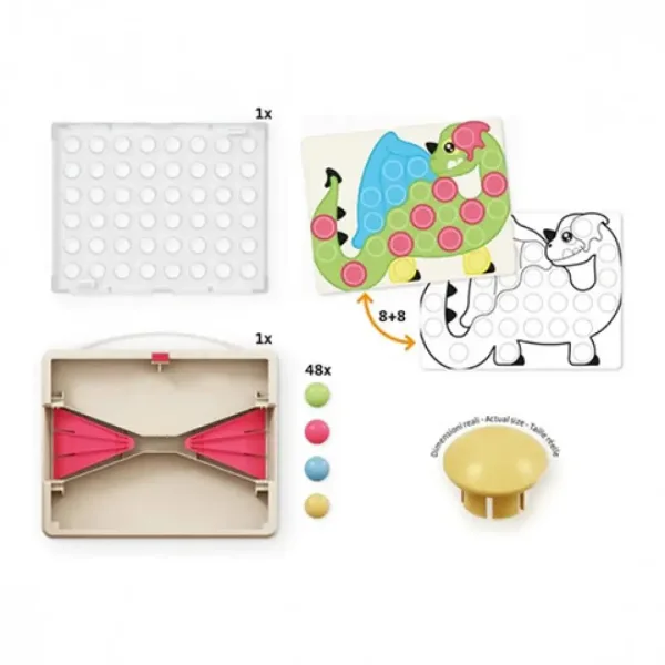 Quercetti: Play Eco Fantacolor junior set di pioli da 58 pezzi immagine 4