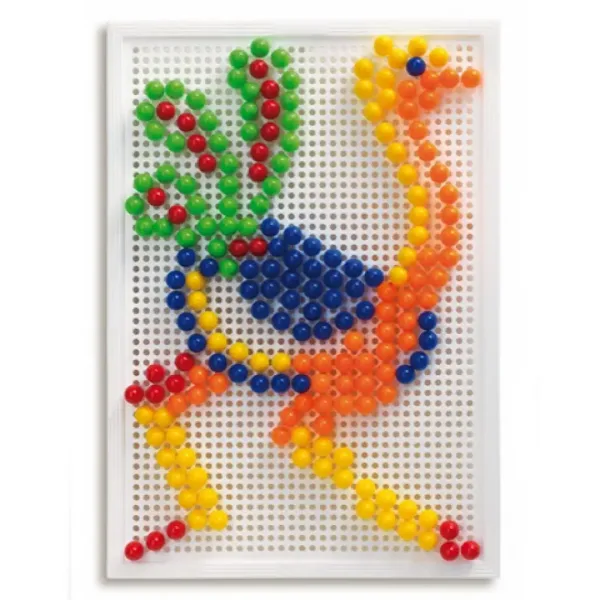 Quercetti: Set di chiodini colorati-elefante 270 pezzi immagine 3