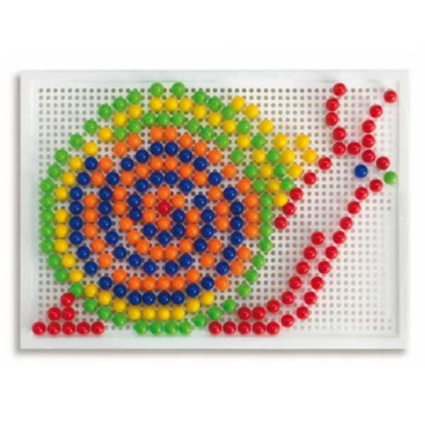 Quercetti: Set di chiodini colorati-elefante 270 pezzi immagine 4