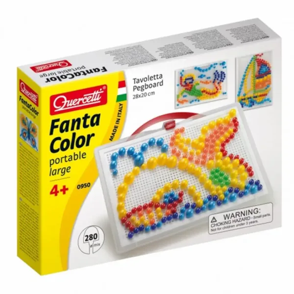 Quercetti: Set di pioli colorati-balena 280 pezzi immagine 1