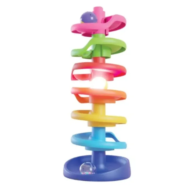 Quercetti: Torre a Spirale pista per biglie per bambini con biglia luminosa immagine 3