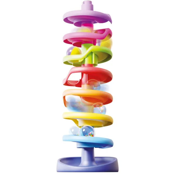 Quercetti: Torre a spirale con pista per biglie, set da 10 pezzi immagine 2