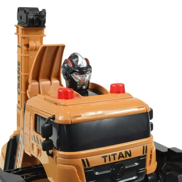 RC Autobot Titan telecomandato robot trasformabile gru camion 27MHz 26cm immagine 6