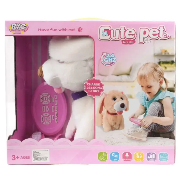 RC Cute Pet: Cane Labrador interattivo in peluche telecomandato con accessori 2.4GHz 40cm immagine 6
