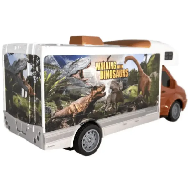 RC Telecomando Walking with Dinosaurs camper con luci 27MHz scala 1/32 25cm immagine 2