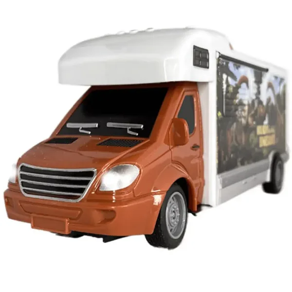 RC Telecomando Walking with Dinosaurs camper con luci 27MHz scala 1/32 25cm immagine 3