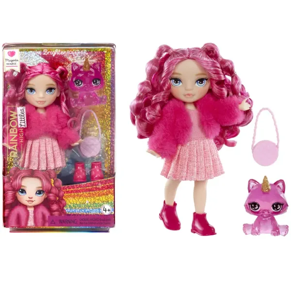 Rainbow High: Bambola sorellina magenta con accessori immagine 2