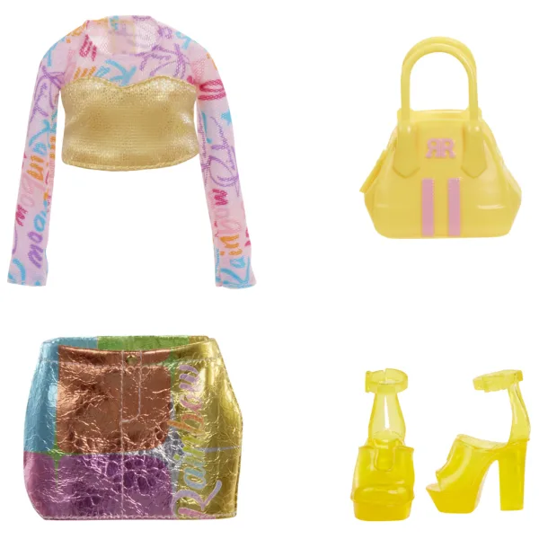 Rainbow High: Il mio stile alla moda Sunny Madison bambola fashion con accessori immagine 3
