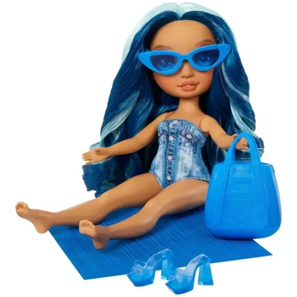Rainbow High: Skyler, la bambola fashion da spiaggia con abiti alla moda balneari immagine 2