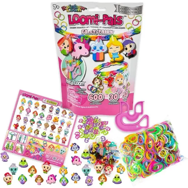 Rainbow Loom: Happy Loomi-Pals - Set per creare braccialetti in gomma a tema fate immagine 2