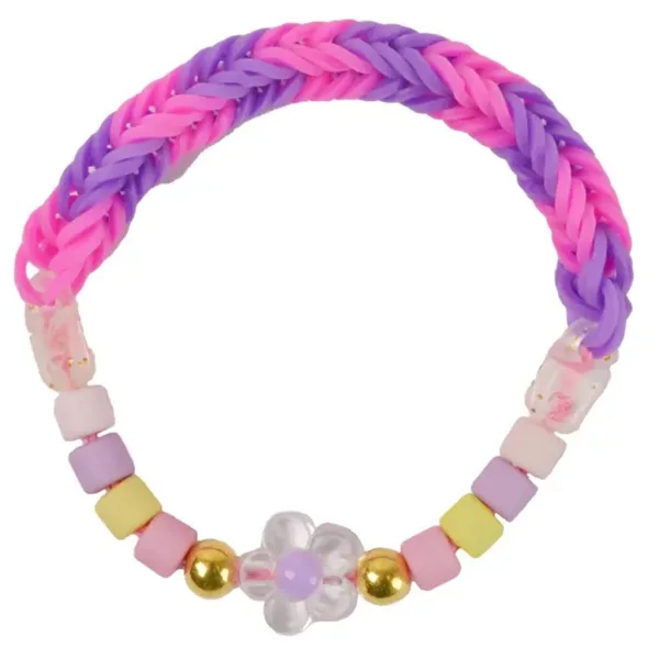 Rainbow Loom: kit Auto Loom per creare braccialetti in gomma con perline immagine 2