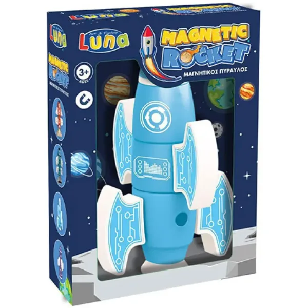 Razzo magnetico di colore blu immagine 1