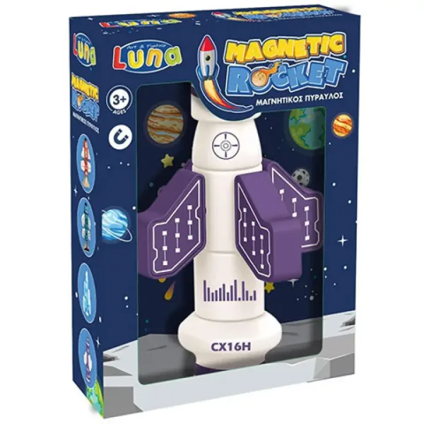 Razzo magnetico di colore viola immagine 1