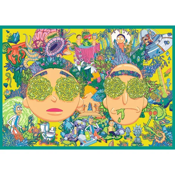Rick e Morty Avventure Pazze puzzle 4x250 pezzi - Trefl immagine 2