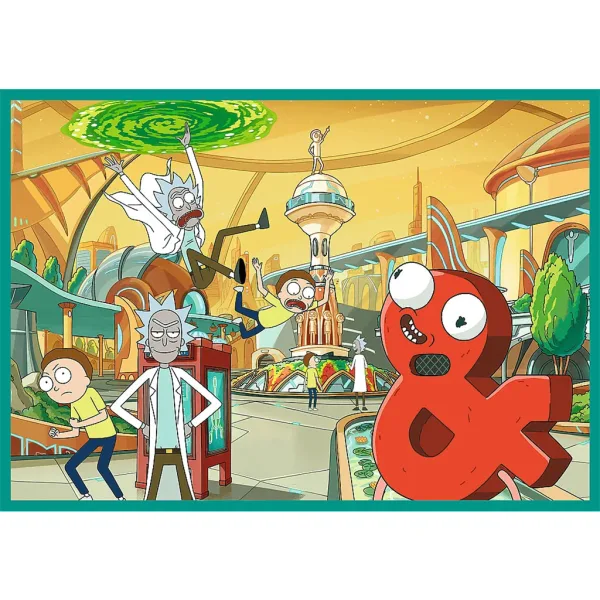 Rick e Morty Avventure Pazze puzzle 4x250 pezzi - Trefl immagine 4