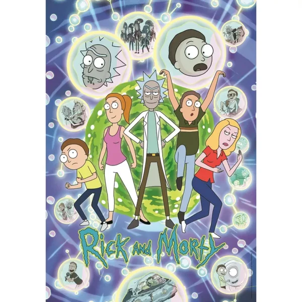 Rick e Morty puzzle da 1000 pezzi - Clementoni immagine 2