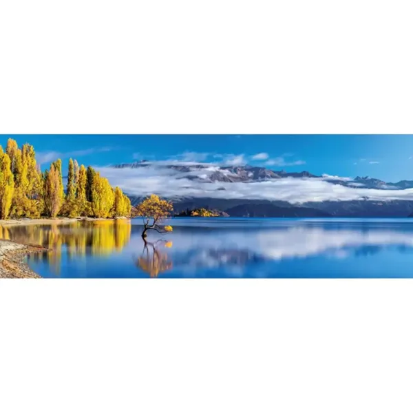 Riflessi dorati di Wanaka puzzle panoramico HQC da 1000 pezzi - Clementoni immagine 2