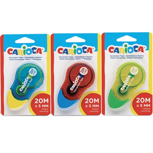 Rullo correttore 20mx5mm in tre varianti - Carioca immagine 1