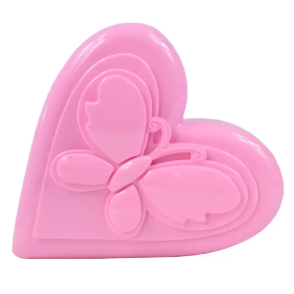 S&Lí Cosmetics: Palette di trucco e unghie premium in una scatola a tre livelli a forma di cuore immagine 2