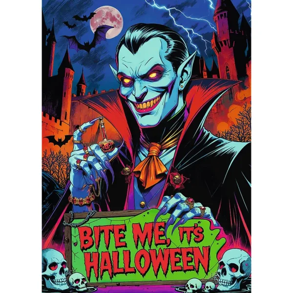 Sala dellorrore Vampiro Premium Plus puzzle da 1000 pezzi - Trefl immagine 2