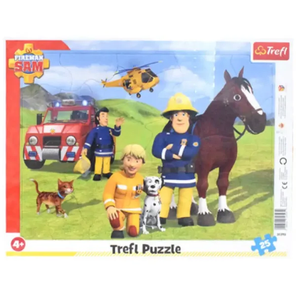 Sam il pompiere: Sempre di guardia 25 pezzi puzzle con cornice - Trefl immagine 1