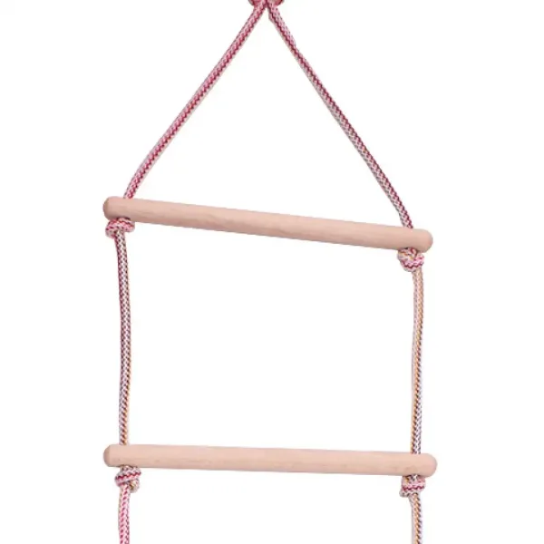 Scala di corda in legno immagine 2