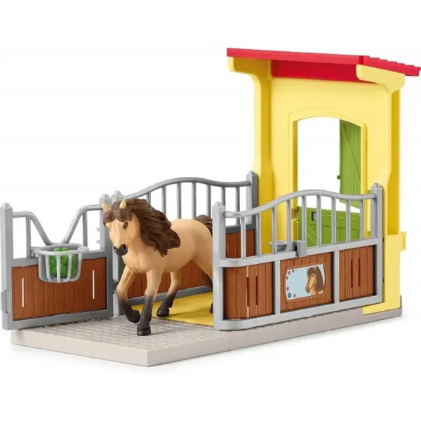 Schleich: Farm World - Box per pony Set stallone pony islandese (42609) immagine 3