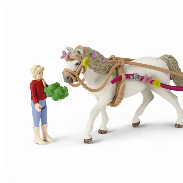 Schleich: Horse Club - Set da gioco carrozza per spettacolo equestre con picnic (42467) immagine 3