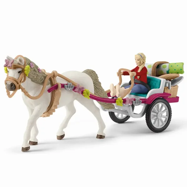 Schleich: Horse Club - Set da gioco carrozza per spettacolo equestre con picnic (42467) immagine 5