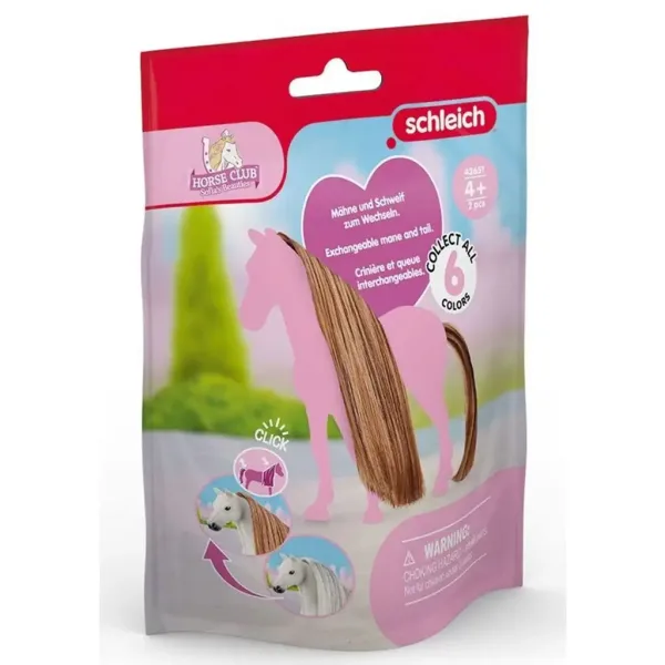 Schleich Horse Club: Le bellezze di Sofia - Set di accessori per criniera e coda color cioccolato (42651) immagine 1