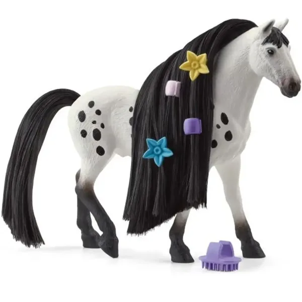 Schleich Horse Club: Sofias Beauties - Figura stallone Knabstrupper con criniera pettinabile (42622) immagine 2
