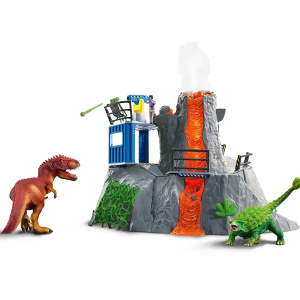 Schleich: Il grande set di gioco dellespedizione vulcanica con dinosauri (42564) immagine 3