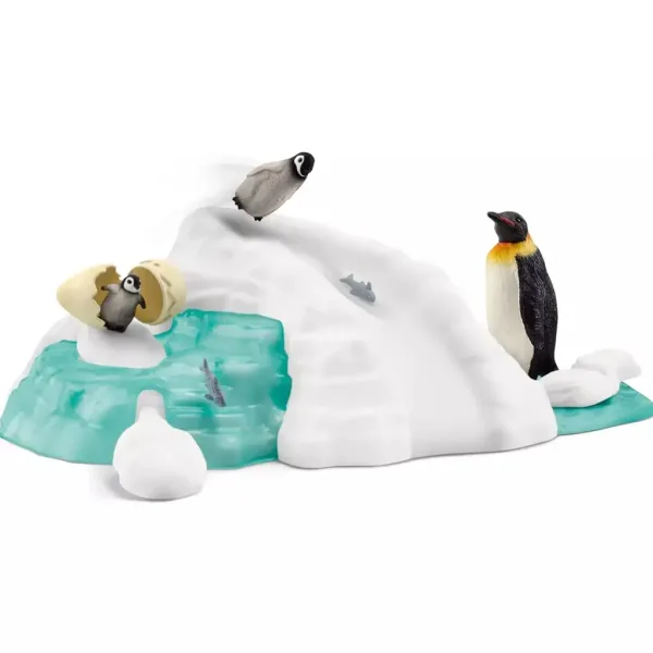 Schleich: Wild Life - Set di figure Gioco in famiglia con pinguini (42661) immagine 2