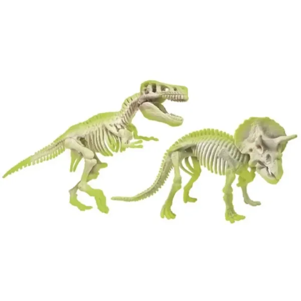 Science&Play: Archeofun T-rex e Triceratops luminosi set da archeologo - Clementoni immagine 4