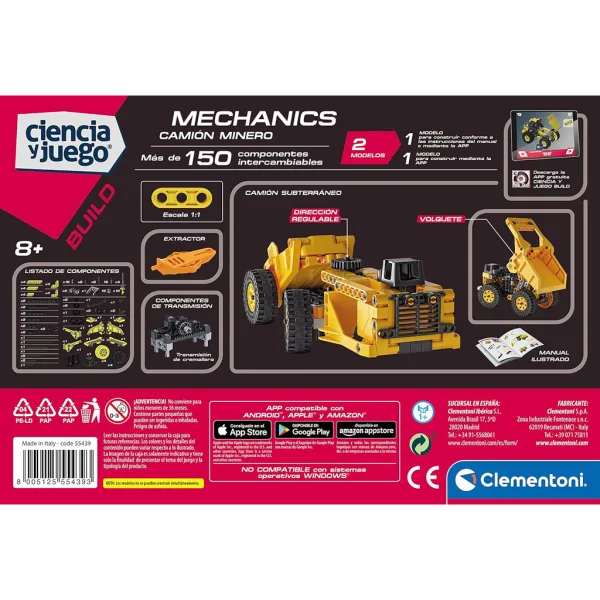 Science & Play: Meccanica - Set da costruzione Carrello della miniera - Clementoni immagine 3
