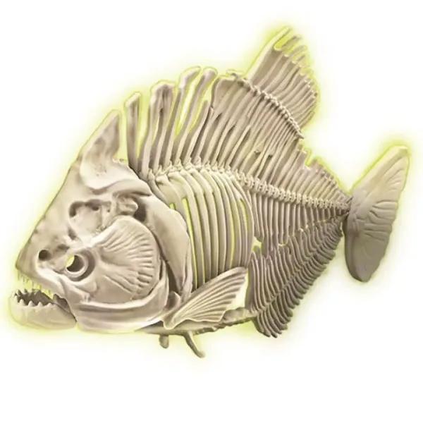 Science & Play: Set archeologico fluorescente Piranha - Clementoni immagine 3